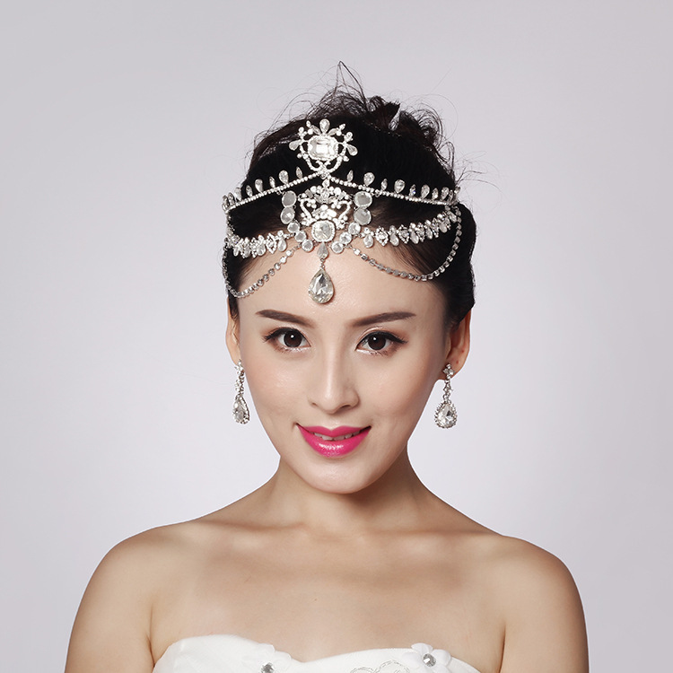 luxury crystal bridal headpiece