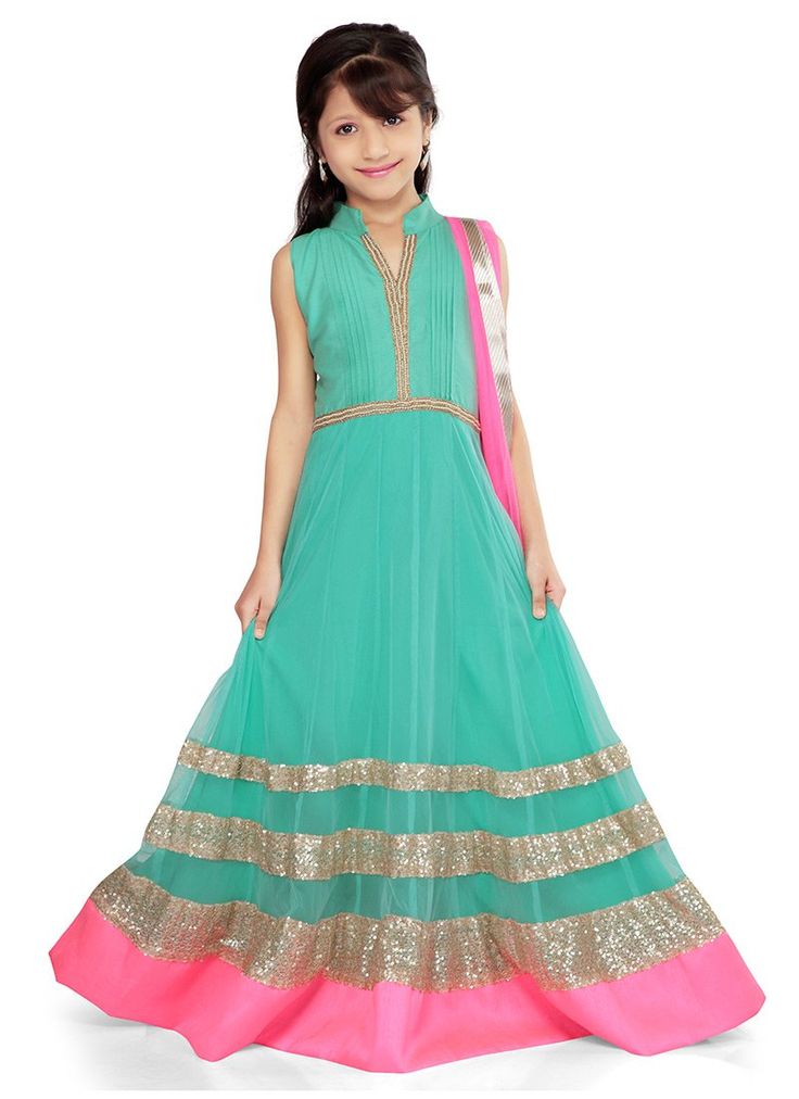 floor length girl anarkali dress