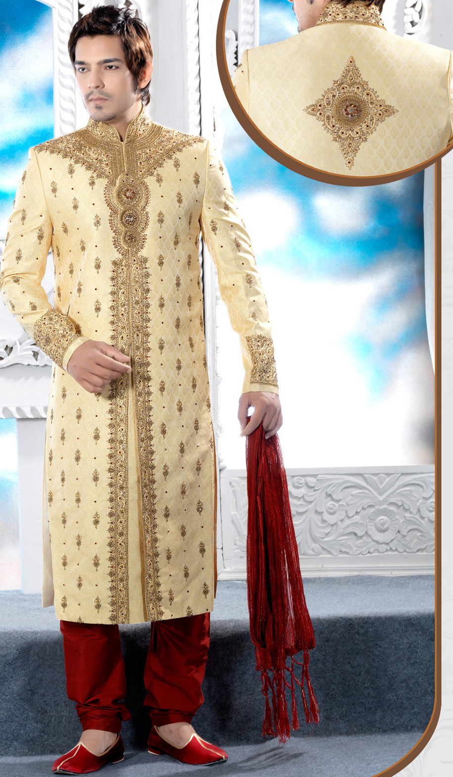 Popular Wedding sherwani from india (3)
