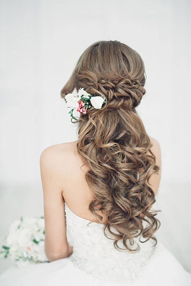 stunning half up half down wedding hairstyles (5)