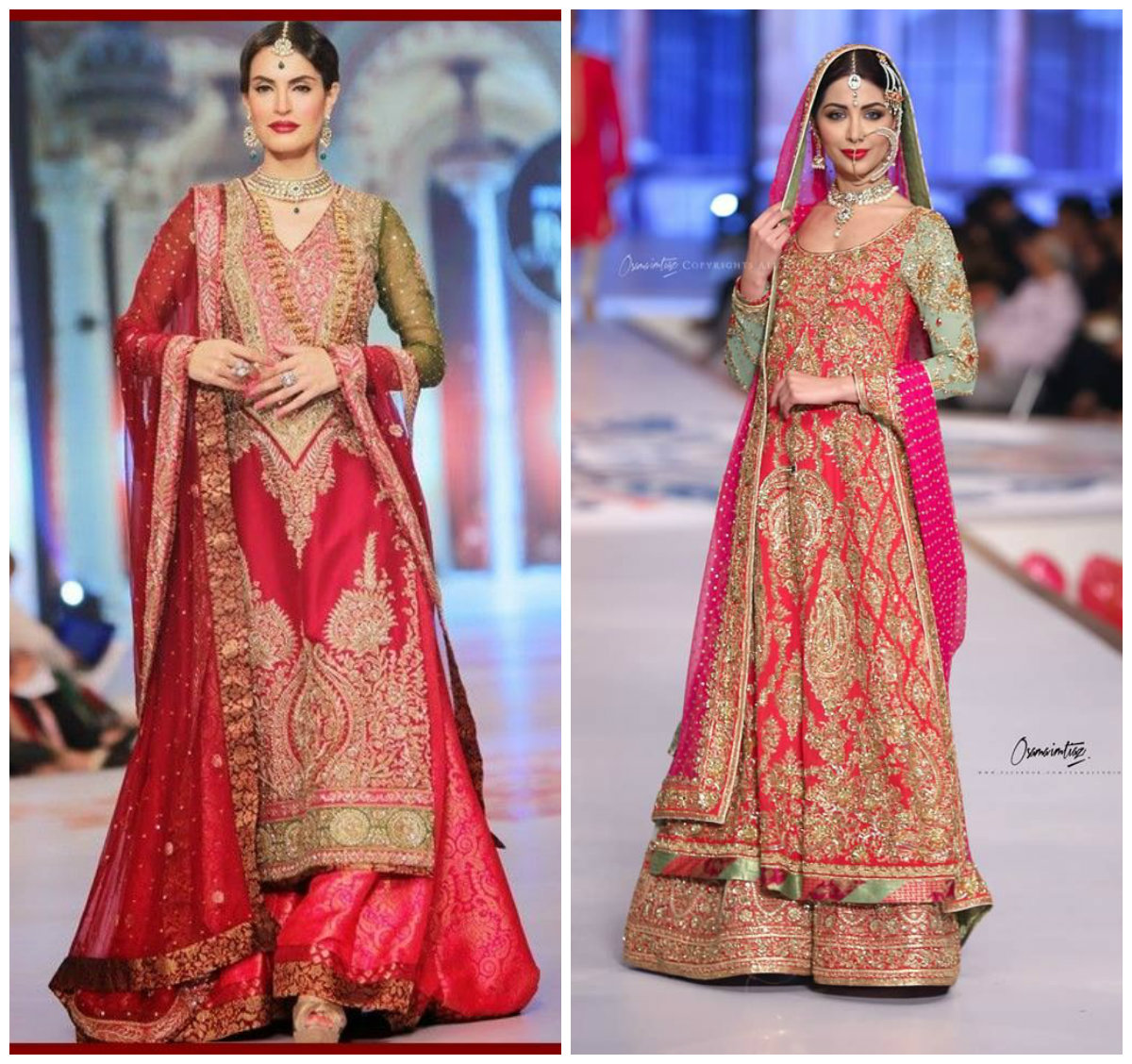 1red sharara dress for bridal