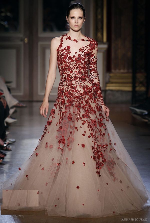 3. beautiful floral wedding gown