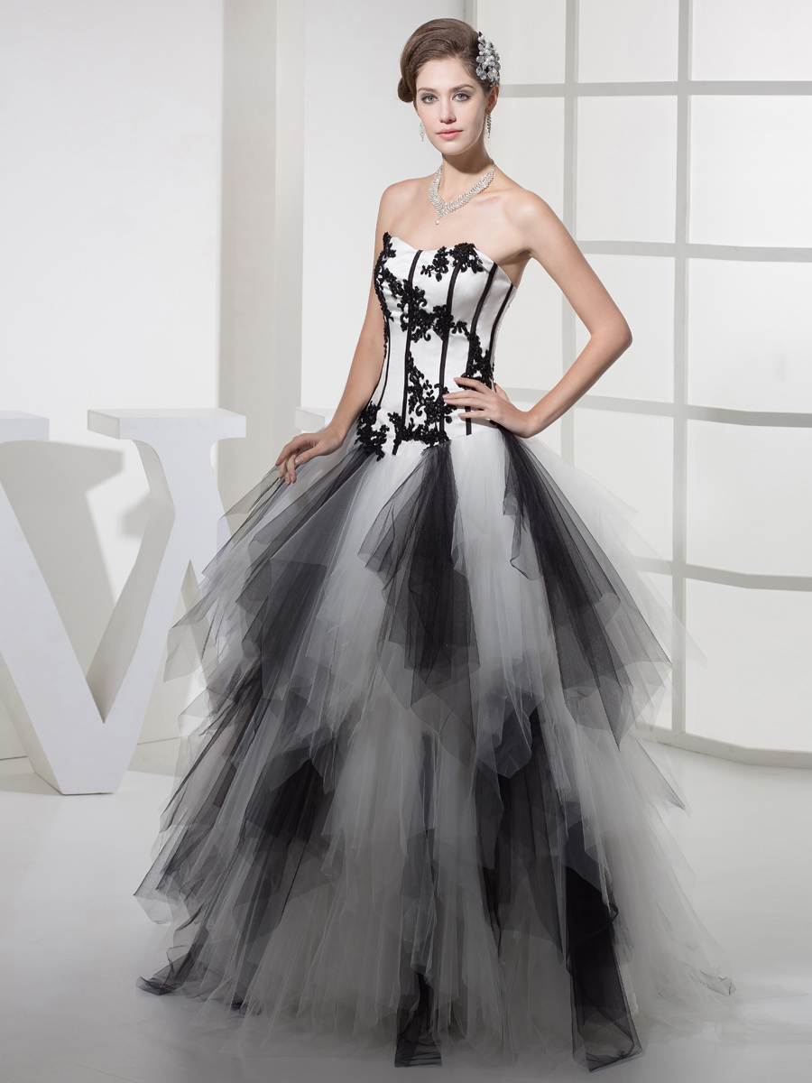 5 black and white wedding gowns (4)