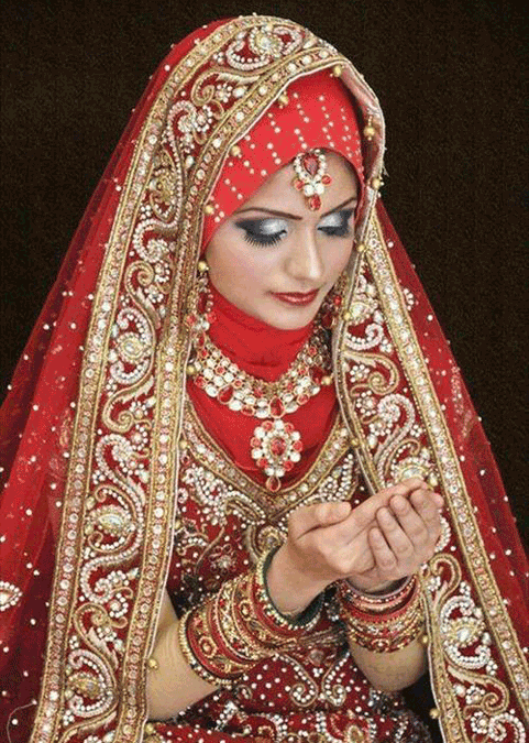 5. outstanding Bridal wedding hijab styles