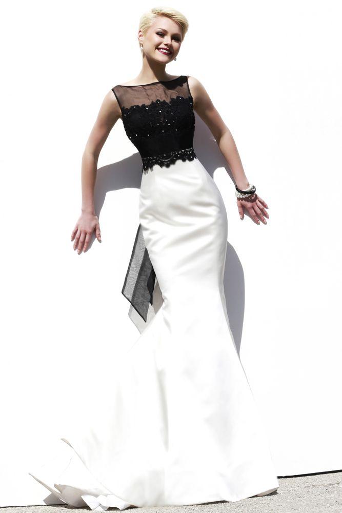 8 black and white wedding gowns (7)