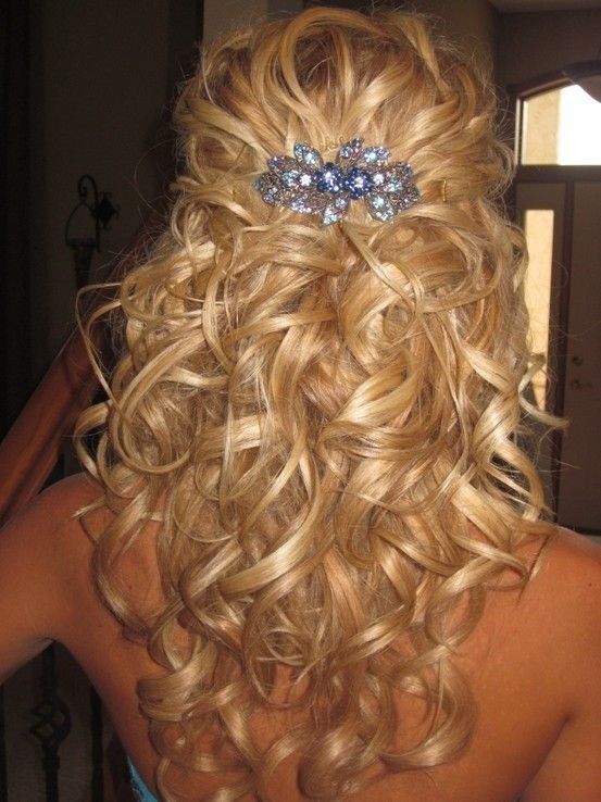 bridal hair accessories for half down curls (3)