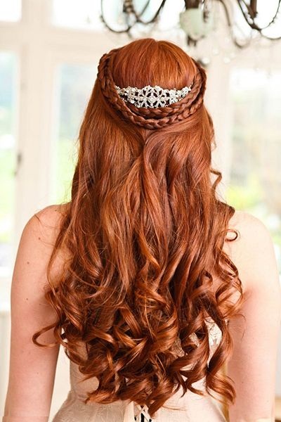 bridal hair accessories for half down curls (8)