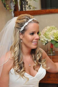 half up do hair with headband