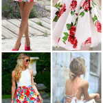 Flower Printed White Mini Dressing Ideas for Summer Wedding Party Flower Printed White Mini Dressing Ideas for Summer Wedding Party