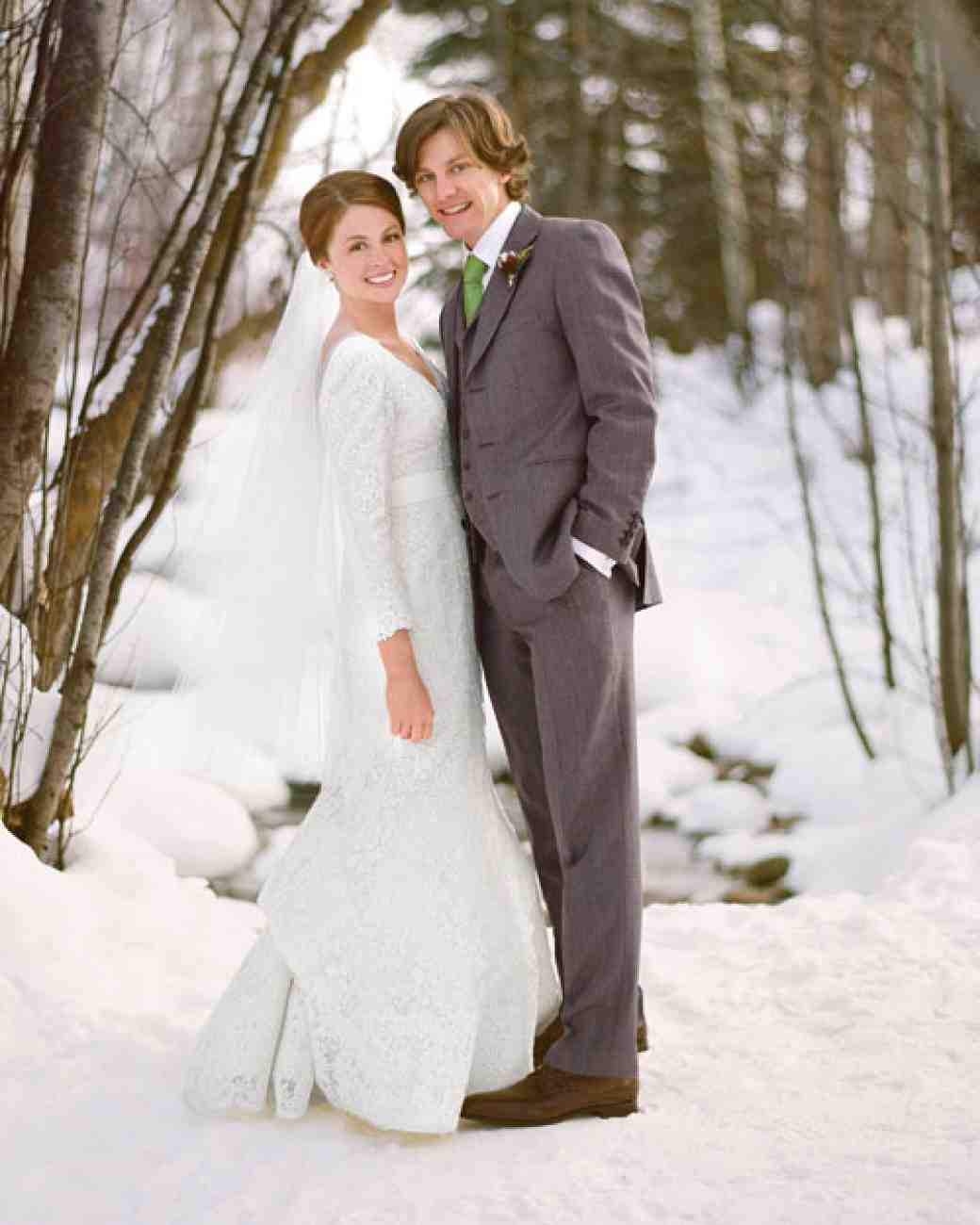 2 winter weddings dresses for brides