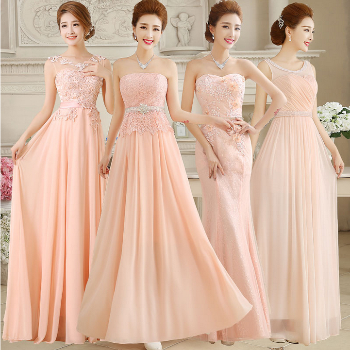 3 illusion necklines blush pink wedding dresses