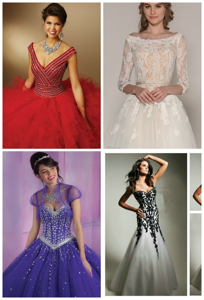 4 Latest Embroider bodice ball gown for brides and trendy girls