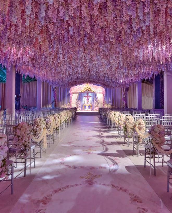 7 spring wondrous ceiling decoration for indoor wedding