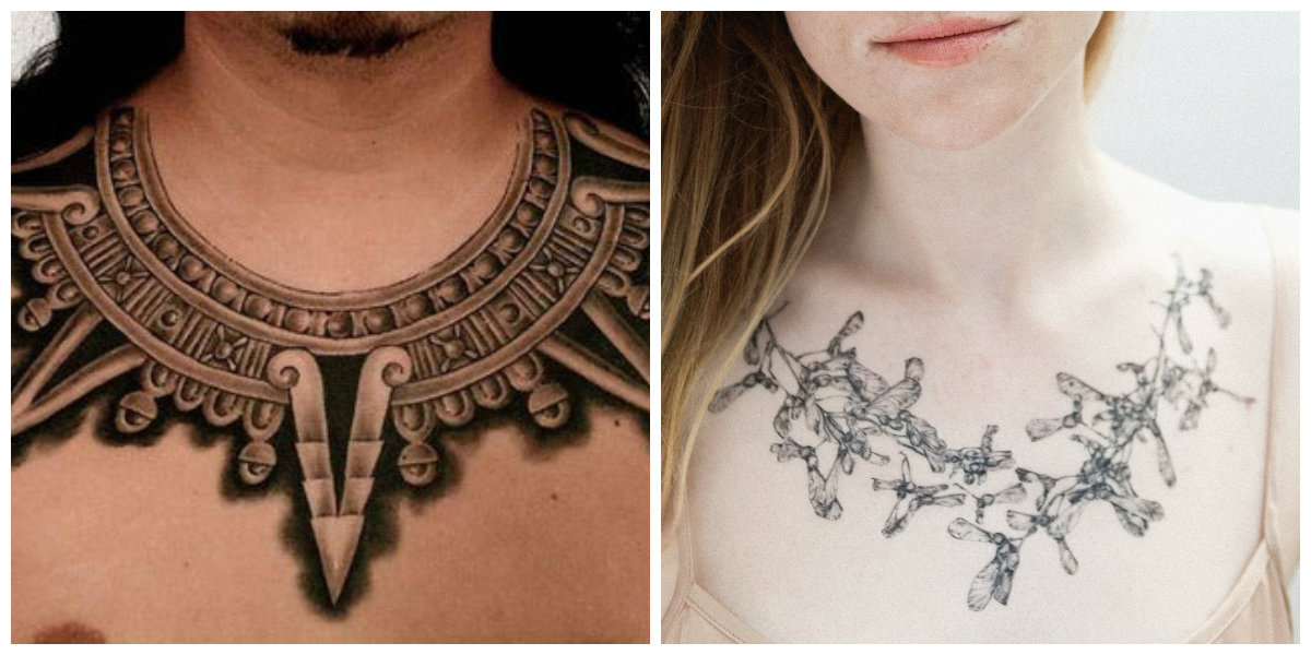 1 bridal front neck tattoos ideas