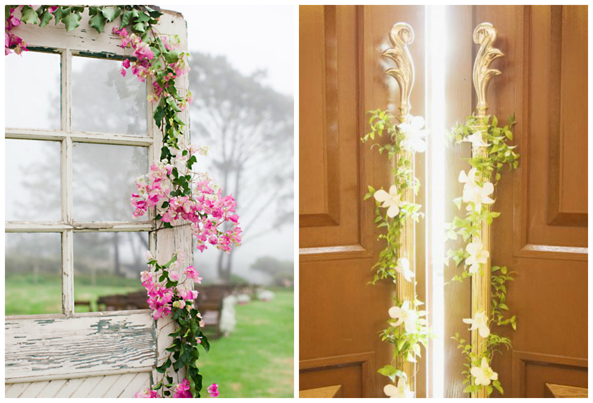 1 door decoration with flowerrs