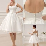 Choice of knee length Cut Out Wedding Dresses for Modern Brides Choice of knee length Cut Out Wedding Dresses for Modern Brides