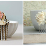 Leaf Flower Design Brass Hair Combs for Weddings & Parties Leaf Flower Design Brass Hair Combs for Weddings & Parties