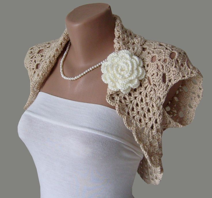 2 short bolero crochet jacket