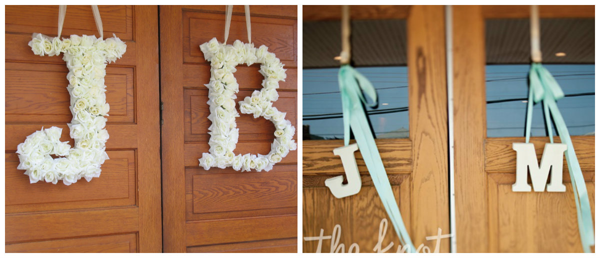 3 beautiful door decor for wedding