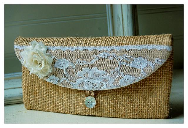 3 handmade Gold Ivory Bridesmaid Clutches collection