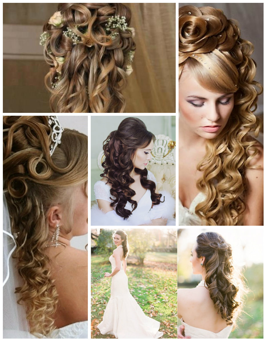 5 half up and half down bridal hairstyle