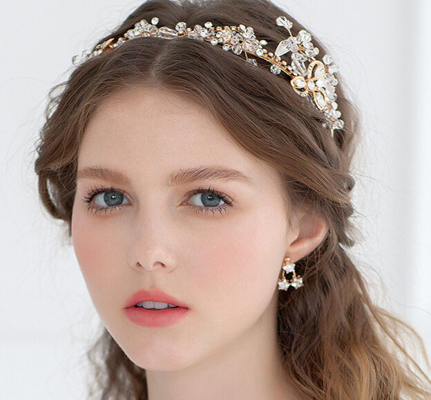 3 Bridal Tiara with Rhinestones Pearls and Crystals (2)