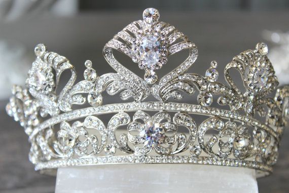 Rhinestone and Crystal Marquis Tiara (1)