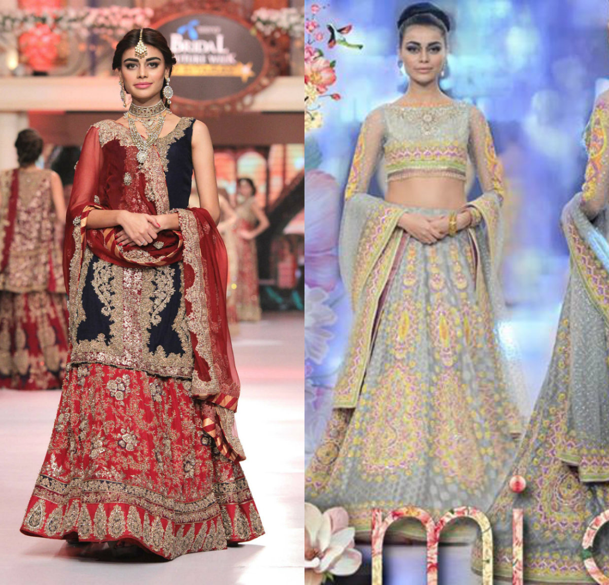 4 Pakistani models in bridal dresses (7)