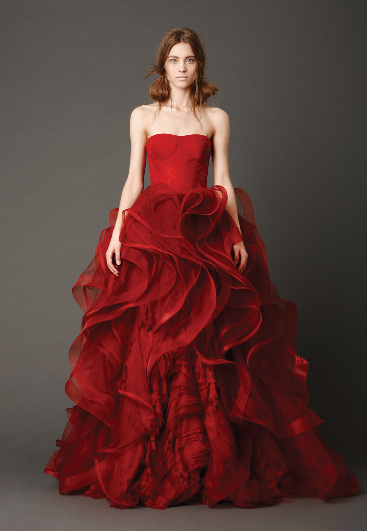 silk red wedding dresses
