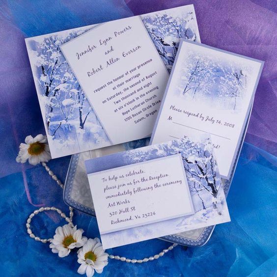 Wedding Reception invitation ideas for winter season (1)