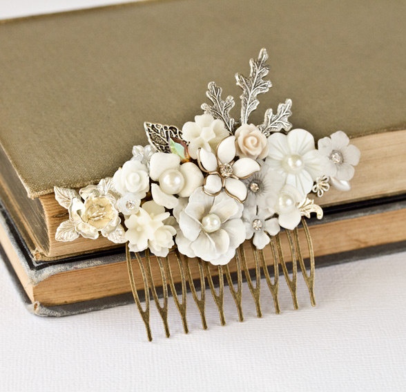 flower style Combs for bridal wear