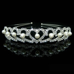 Exclusive Pearl Crystal Tiara Headbands for Princess Exclusive Pearl Crystal Tiara Headbands for Princess