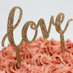 Gold Script Awesome Wedding Cake Topper Designs Gold Script Awesome Wedding Cake Topper Designs