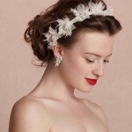 Amazing Bridal Updo Hairstyles for Medium Hairs with Nice Headbands Amazing Bridal Updo Hairstyles for Medium Hairs with Nice Headbands