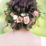 Bridal Curly Hairstyle With Flower Crown Ideas Bridal Curly Hairstyle With Flower Crown Ideas